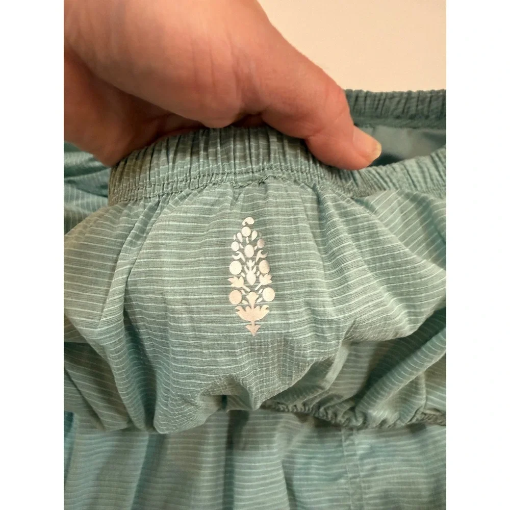 FP Movement Free People Way Home Skort and Tube Top Set Eucalyptus Green Blue S